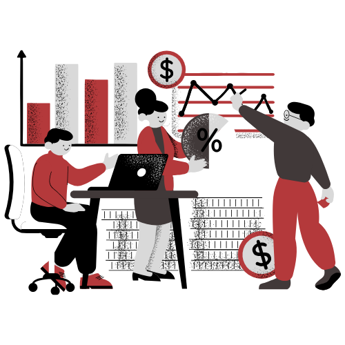 Financial analysis illustration